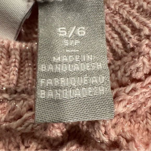 Place Soft Pink Knit Sweater Size 5/6 - Picture 5 of 8